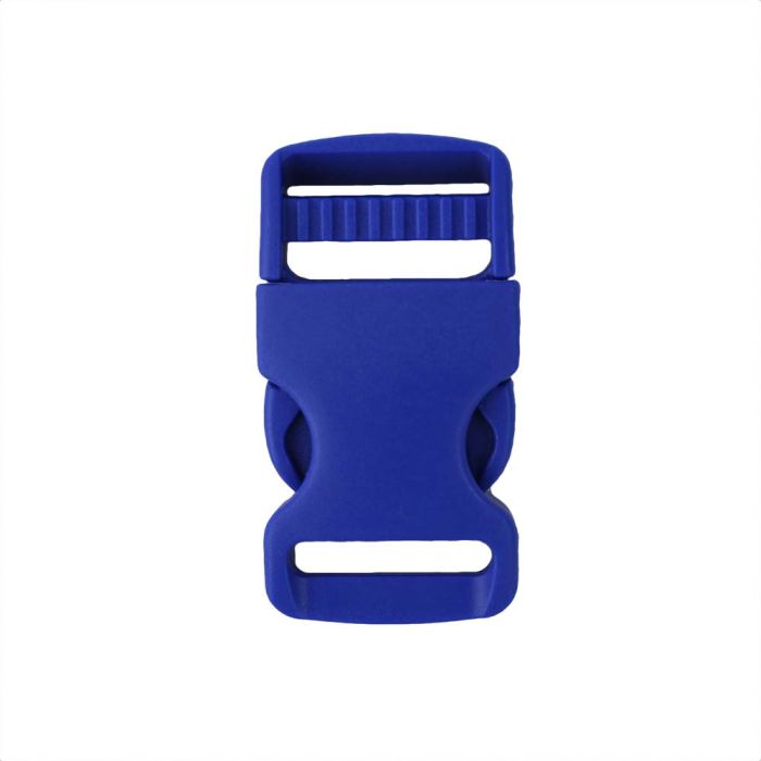 1 Inch Plastic Single Adjust Side Release Buckle Pacific Blue