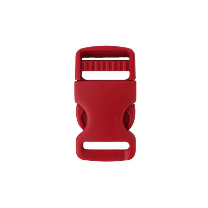 1 Inch Plastic Single Adjust Side Release Buckle Red