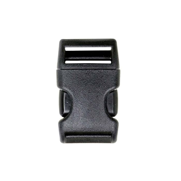 3/4 Inch Plastic Weinerlock Side Release Buckle Single Adjust Black