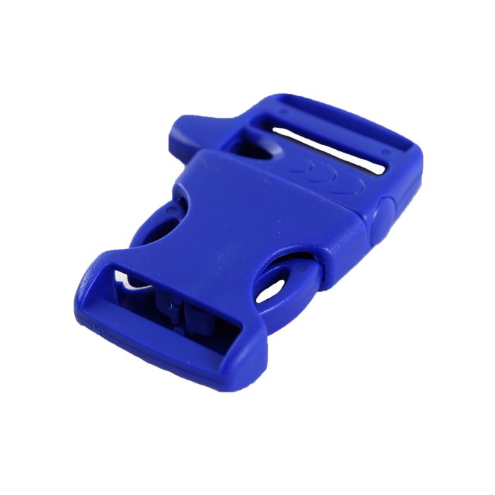 1 Inch Whistle Side Release Buckle Single Adjust Blue