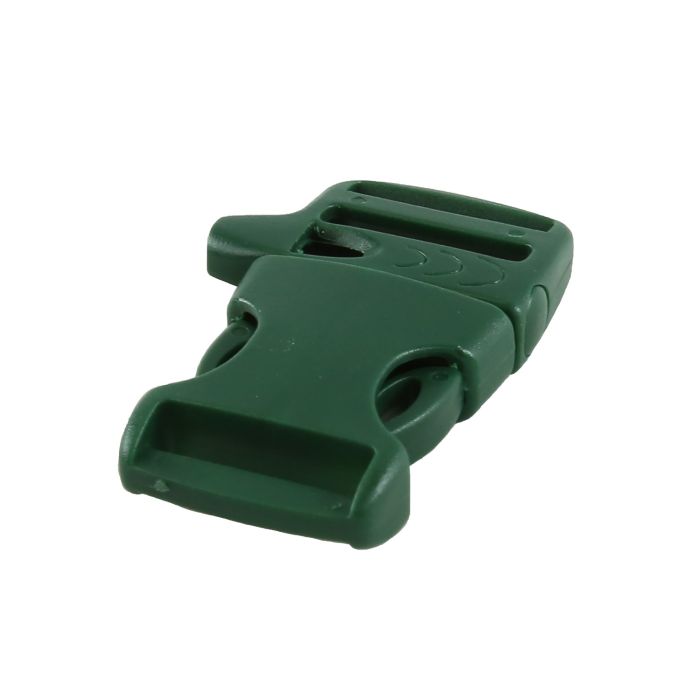 1 Inch Whistle Side Release Buckle Single Adjust Green