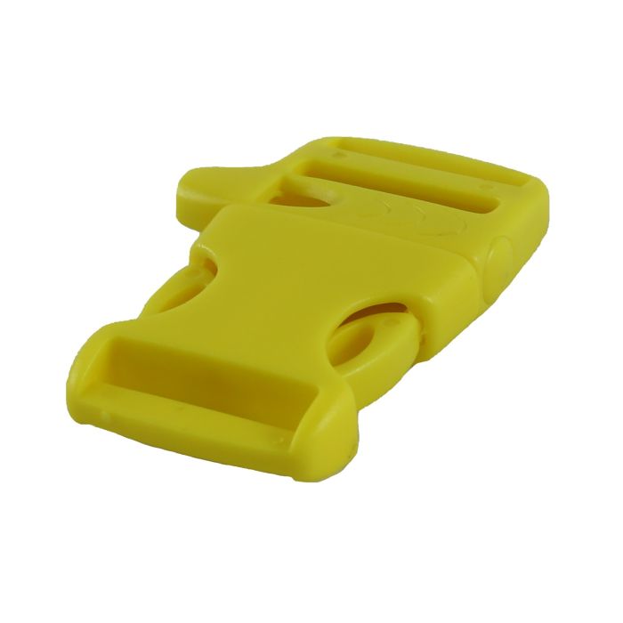1 Inch Whistle Side Release Buckle Single Adjust Yellow