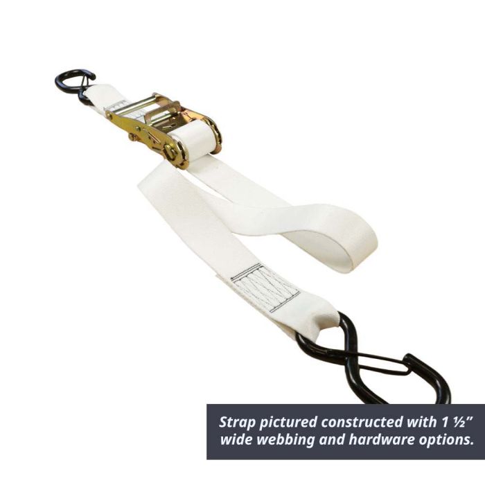 2 Inch Motorcycle Ratchet Strap with End Hardware