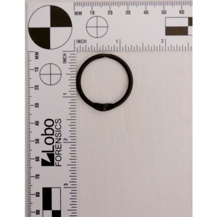 1 Inch Clearance Black Plated Metal Opening O-Ring