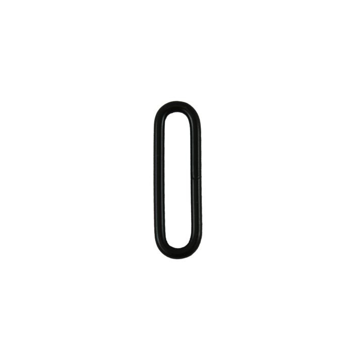 1 1/2 Inch Clearance Rounded Metal Loop Black Plated