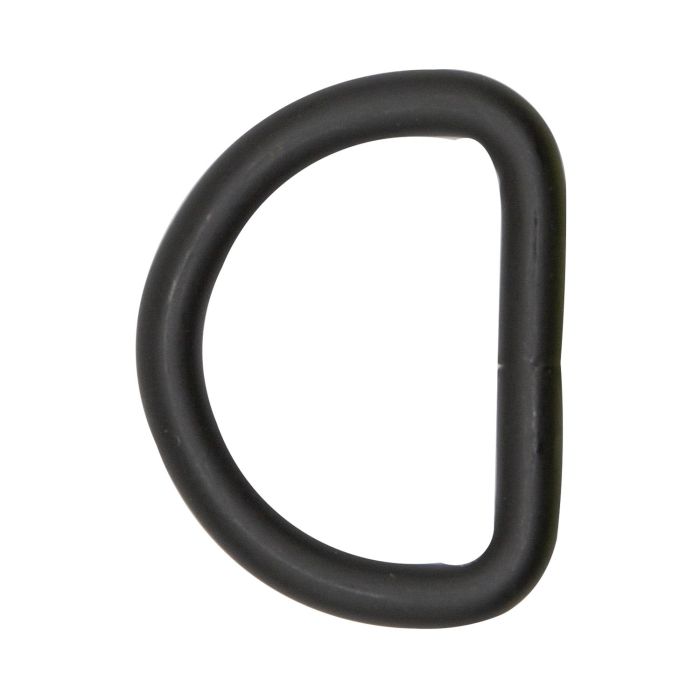 1 1/2 Inch Clearance Metal D-Ring Powder Coated Matte Black
