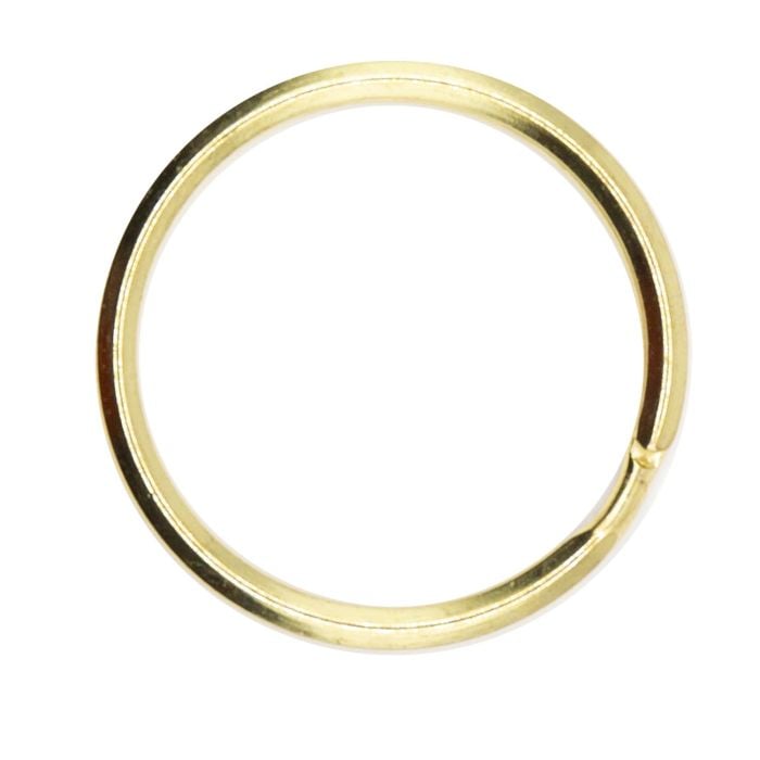 1 1/2 Inch Clearance Brass Plated Split O-Ring