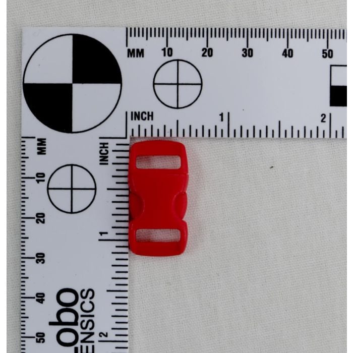 3/8 Inch Clearance Plastic Side Release Buckle Contoured Blood Orange