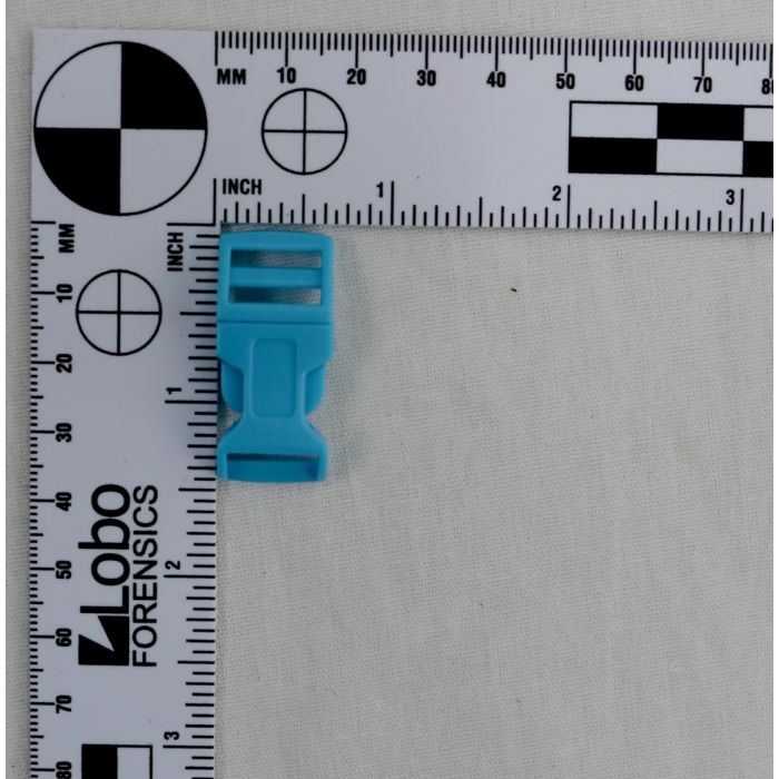 1/2 Inch Clearance Plastic Side Release Buckle Contoured Light Blue