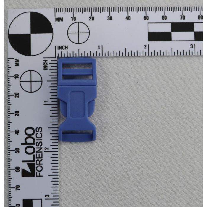 5/8 Inch Clearance Plastic Side Release Buckle Contoured Steel Blue