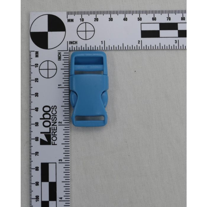 3/4 Inch Clearance Plastic Side Release Buckle Single Adjust Blue