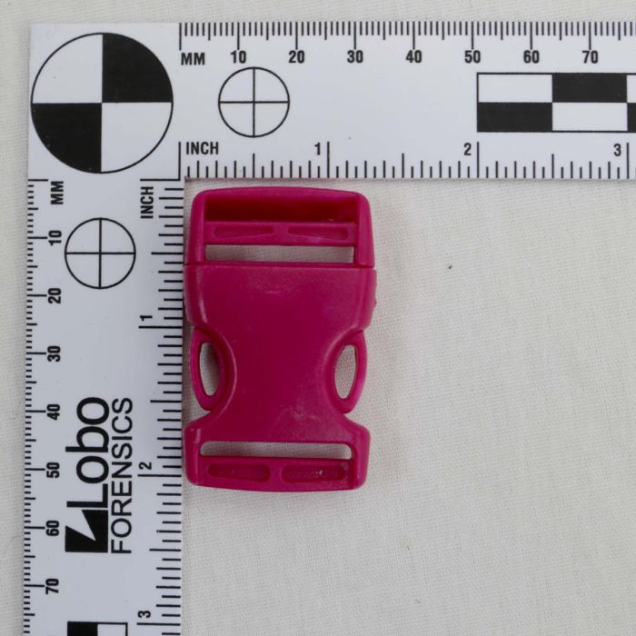 1 Inch Clearance Plastic Side Release Buckle Single Adjust Fuchsia