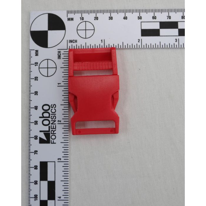 1 Inch Clearance Plastic Side Release Buckle Single Adjust Blood Orange
