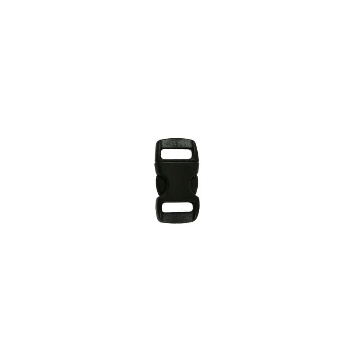 3/8 Inch Clearance Plastic Side Release Buckle Single Adjust Black