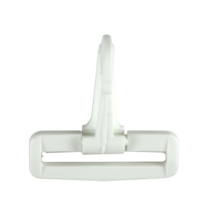 2 Inch Clearance Plastic Swivel Snap Hook White