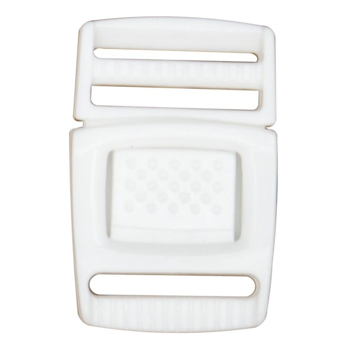 3/4 Inch Center Release Buckle White