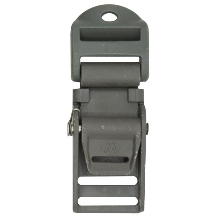 1 Inch Metal Quick Release Buckle w/Plastic Strap Adjuster Foliage Green