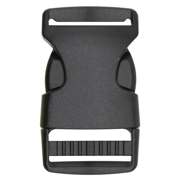 1 Inch Single Adjust Side Release Buckle Black