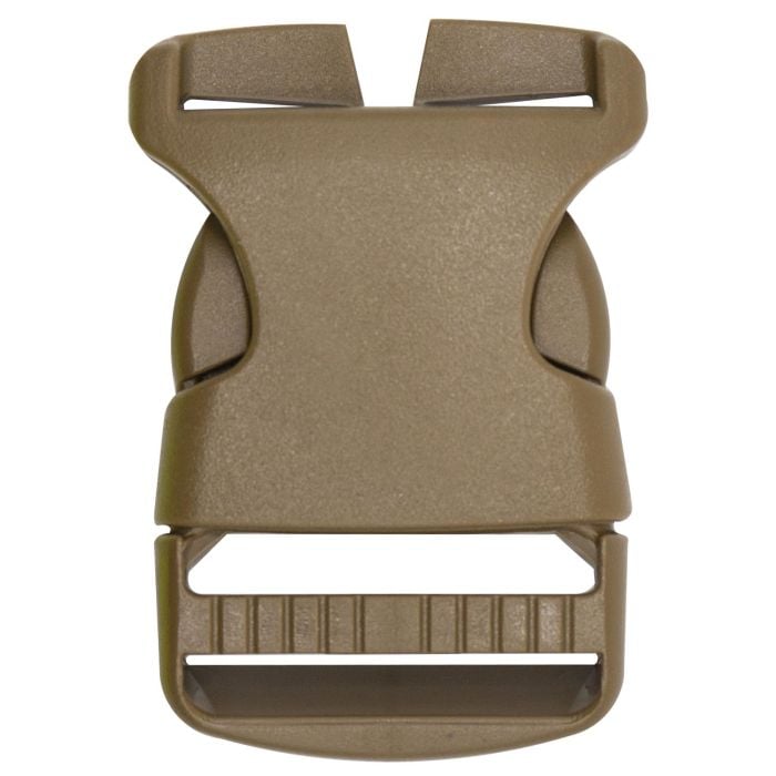 1 1/2 Inch Single Adjust Side Release Buckle w/ Field Repair Coyote Brown