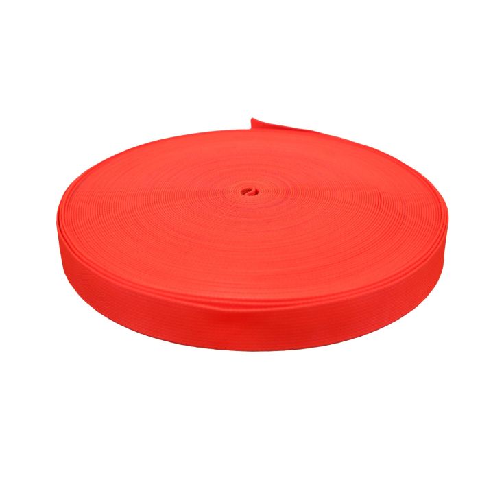 1 1/2 Inch Clearance Utility Polyester Hot Orange - 130 Foot Roll