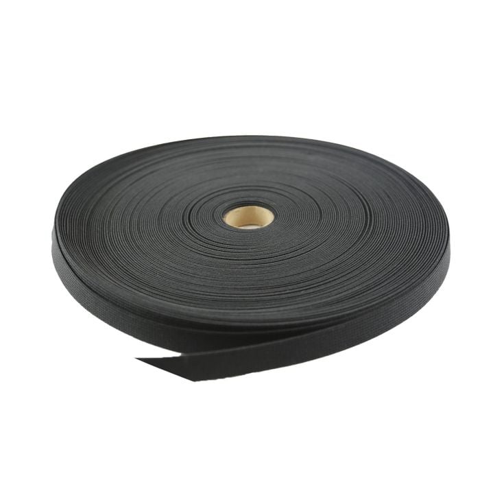 3/4 Inch Clearance Elastic Black - 150 Foot Roll