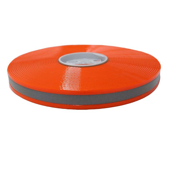 1 Inch Biothane Hot Orange Reflective