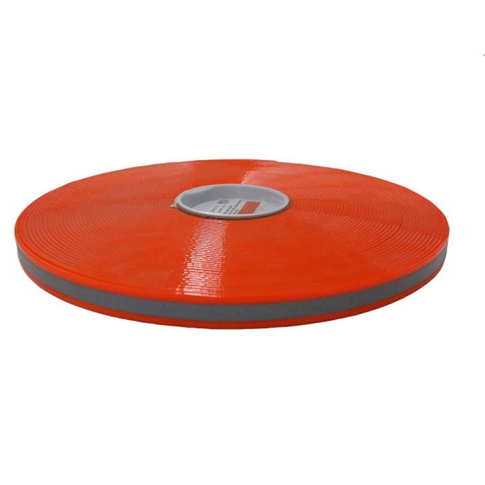 3/4 Inch Biothane Hot Orange Reflective