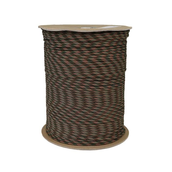 1/8 Inch Parachute Cord - Woodland Camo