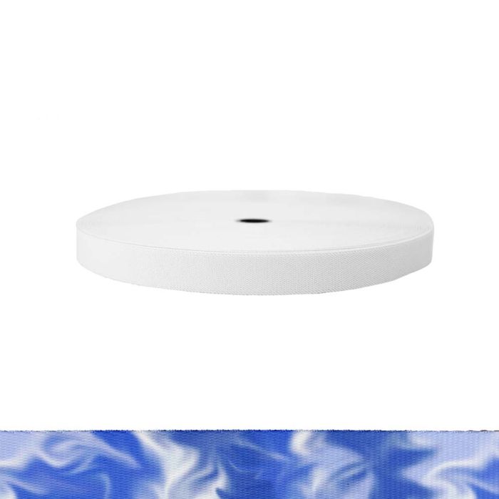 1 Inch Sublimated Elastic Blue Smoke
