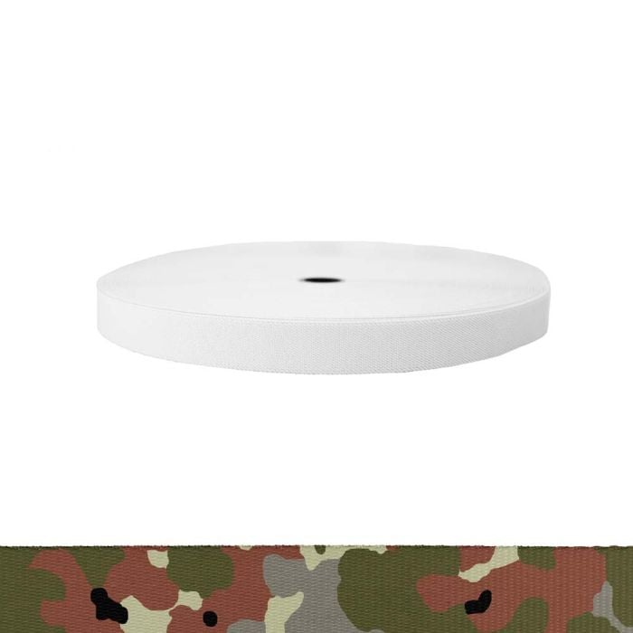 1 Inch Sublimated Elastic Camouflage Flecktarn