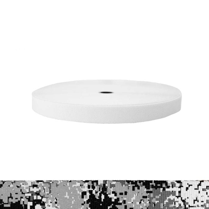1 Inch Sublimated Elastic Camouflage Digital Winter