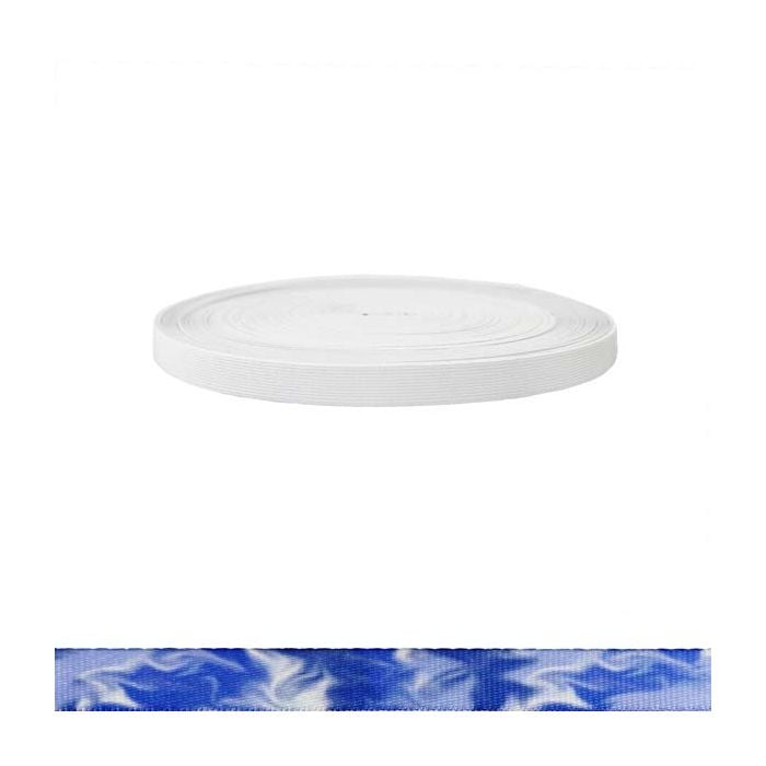 3/4 Inch Sublimated Elastic Blue Smoke