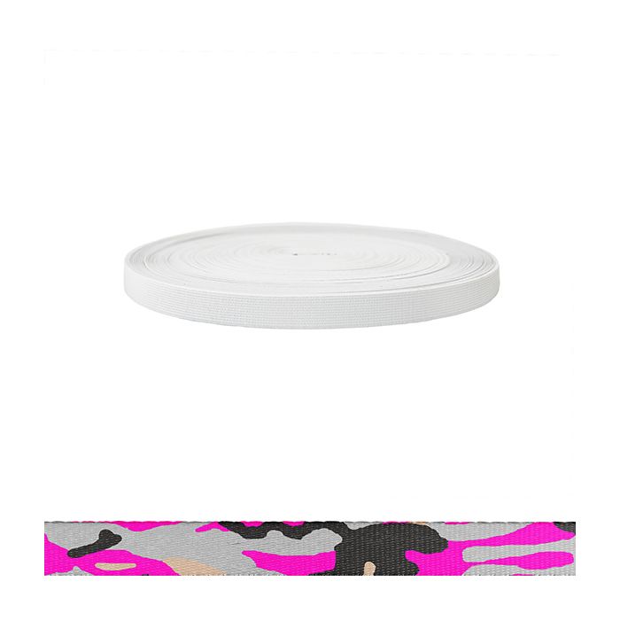 3/4 Inch Sublimated Elastic Camouflage Pink