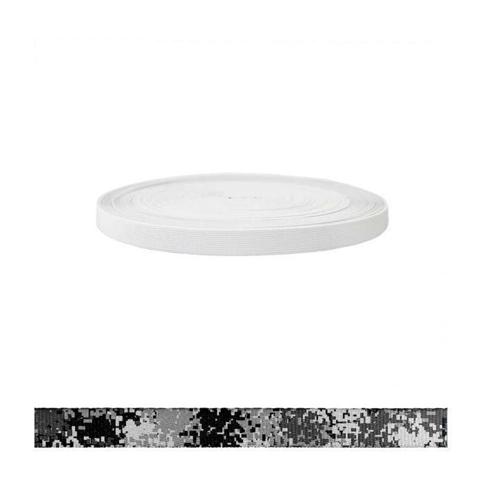 3/4 Inch Sublimated Elastic Camouflage Digital Winter