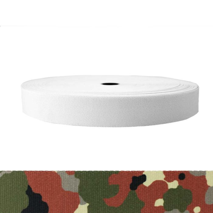 1-1/2 Inch Sublimated Elastic Camouflage Flecktarn