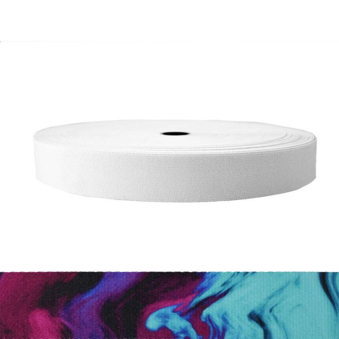 1-1/2 Inch Sublimated Elastic Wicked Purple