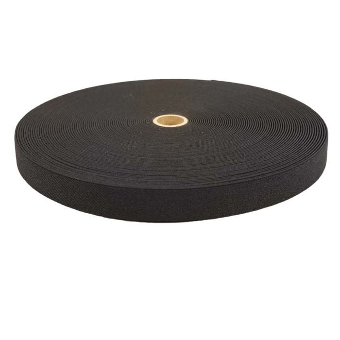 1 Inch Woven Elastic Black