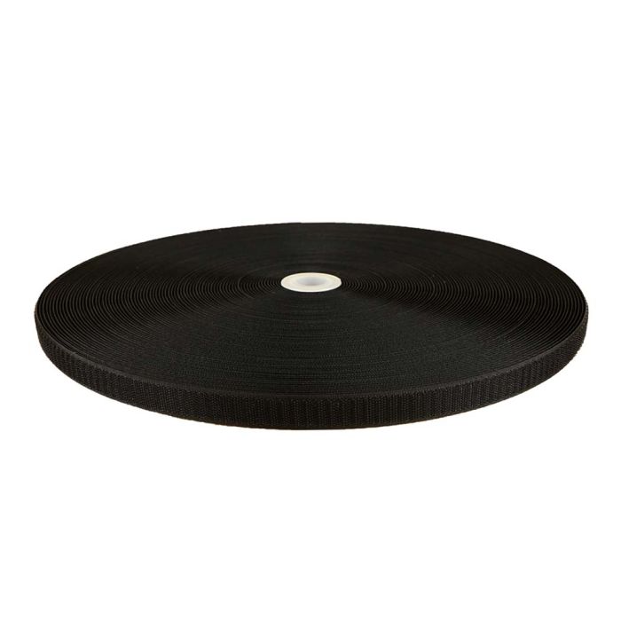 1/2 Inch Hook and Loop Black