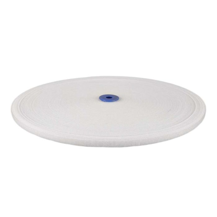 1/2 Inch Hook and Loop White