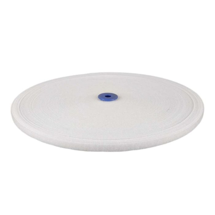 3/4 Inch Hook and Loop White