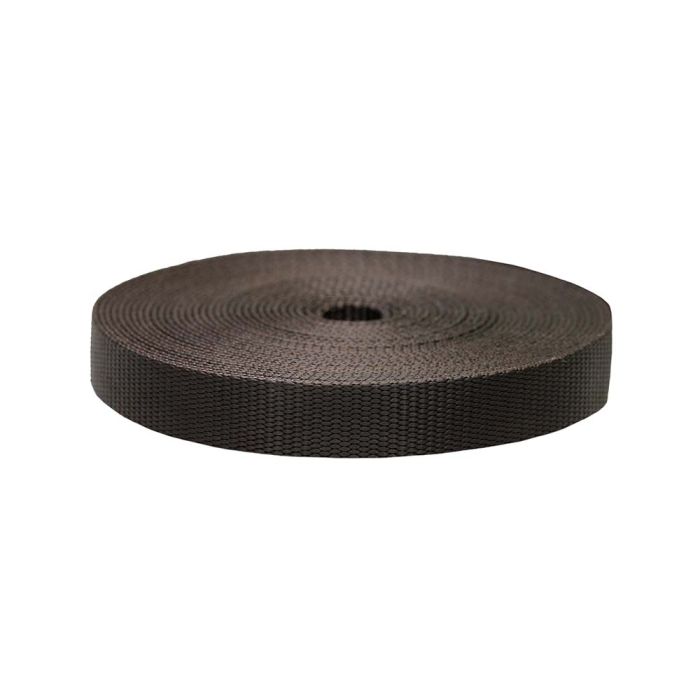 1 Inch Flat Nylon Brown