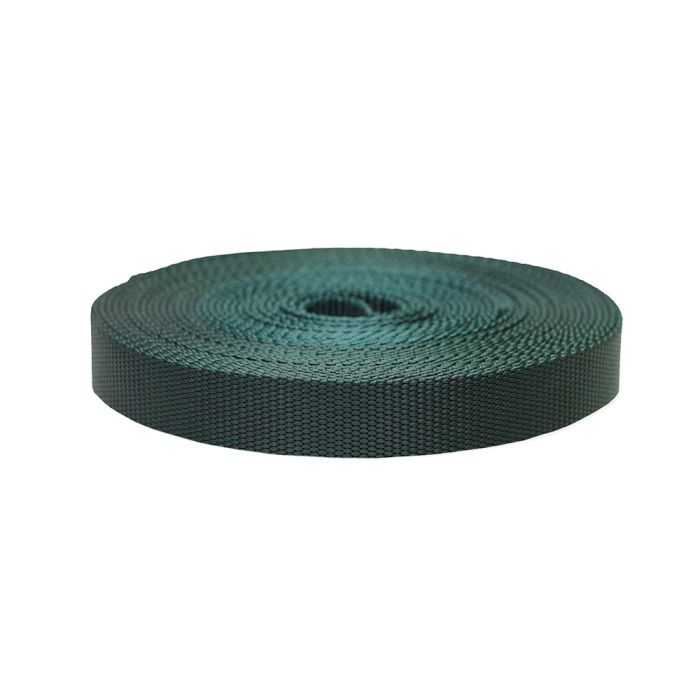 1 Inch Flat Nylon Forest Green
