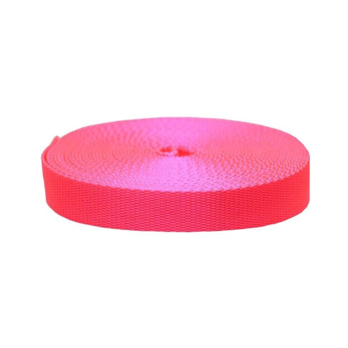 1 Inch Flat Nylon Hot Pink