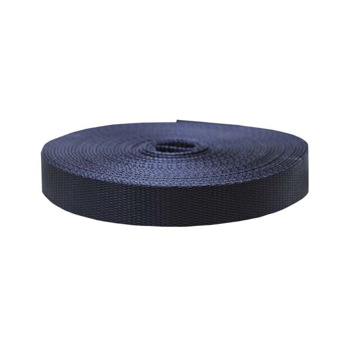 1 Inch Flat Nylon Navy Blue