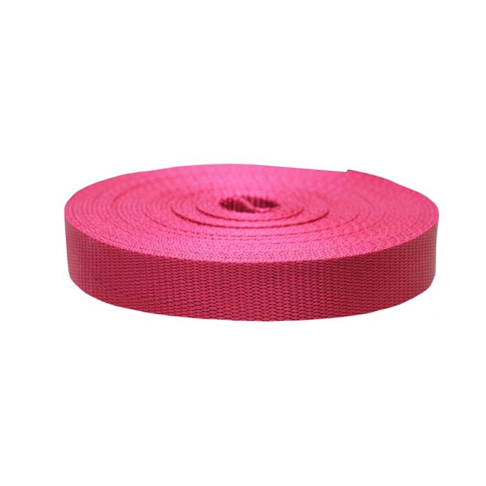 1 Inch Flat Nylon Raspberry
