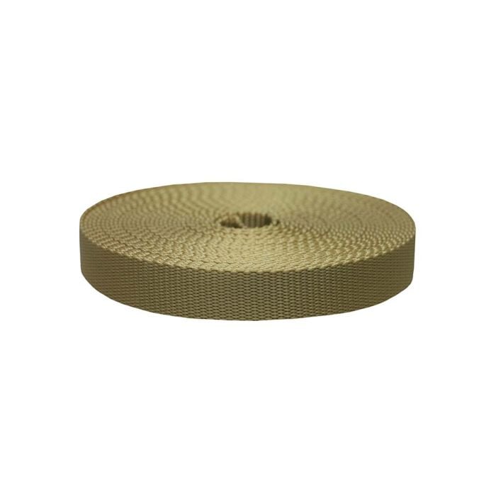 1 Inch Flat Nylon Tan