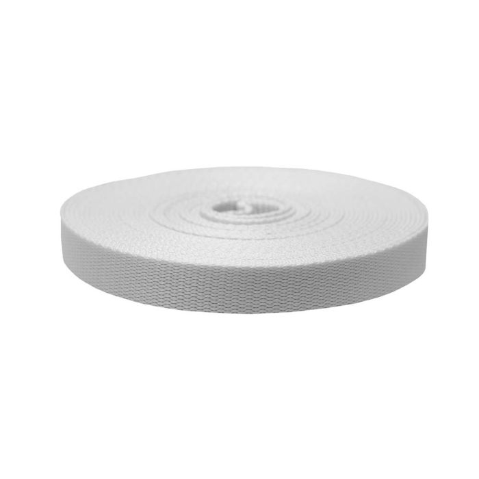 1 Inch Flat Nylon White