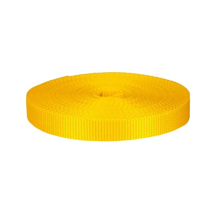 1 Inch Flat Nylon Yellow