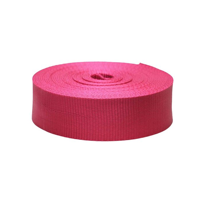 2 Inch Flat Nylon Raspberry