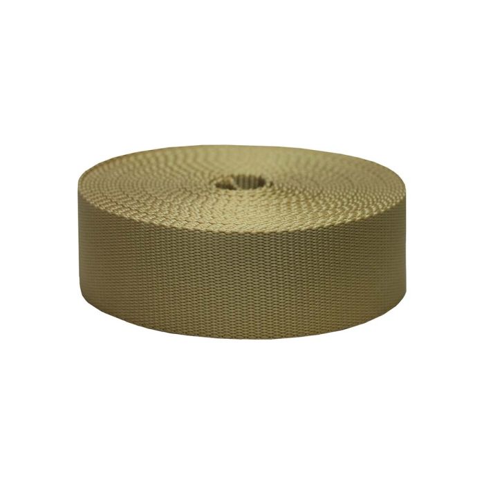 2 Inch Flat Nylon Tan